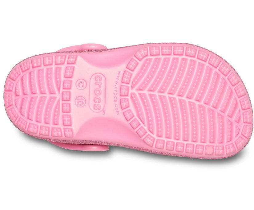 Girls Kids’ Classic Glitter Clog Pink Lemonade | Crocs Clogs