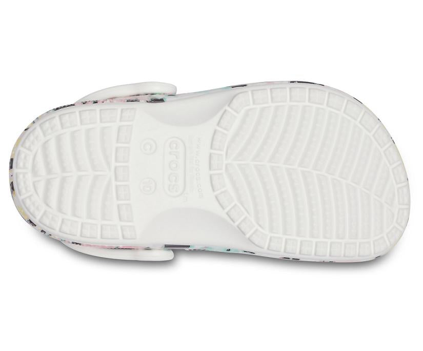 Girls/Boys Kids' Baya Graphic Clog Multi / White | Crocs Clogs