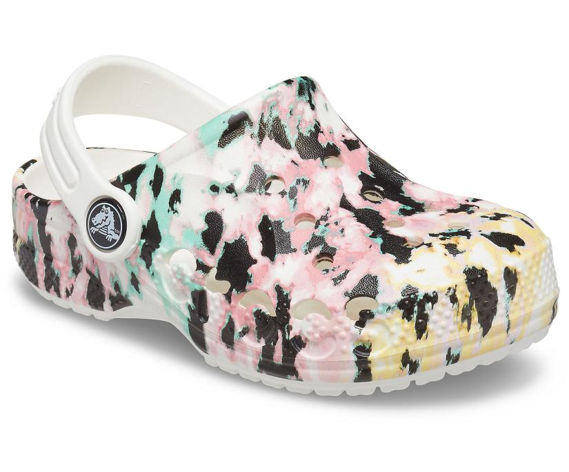 Girls/Boys Kids' Baya Graphic Clog Multi / White | Crocs Clogs