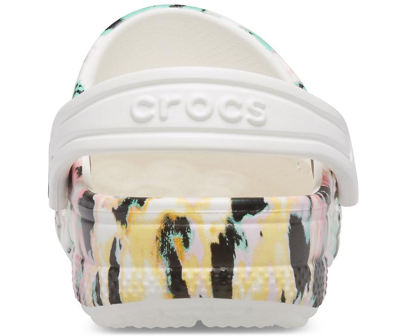 Girls/Boys Kids' Baya Graphic Clog Multi / White | Crocs Clogs