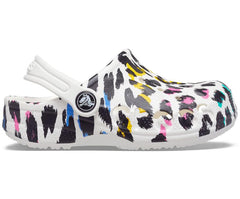 Girls/Boys Kids' Baya Graphic Clog White/leopard | Crocs Clogs