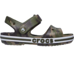 Girls/Boys Kids' Bayaband Marbled Sandal Army Green / Multi | Crocs Sandals