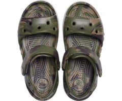 Girls/Boys Kids' Bayaband Marbled Sandal Army Green / Multi | Crocs Sandals