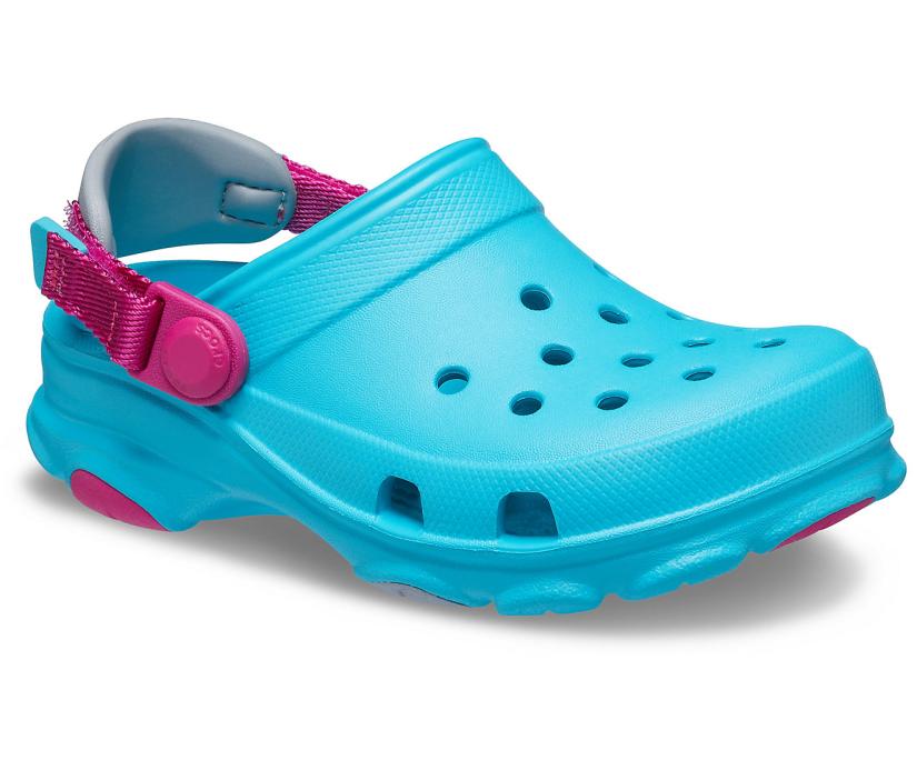 Girls/Boys Kids' Classic All-Terrain Clog Digital Aqua | Crocs Clogs