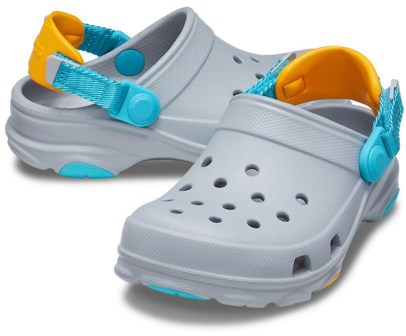 Girls/Boys Kids' Classic All-Terrain Clog Light Grey | Crocs Clogs