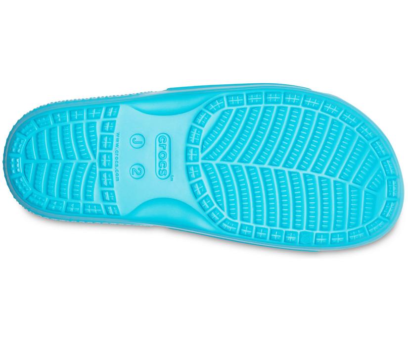 Girls/Boys Kids' Classic Crocs Slide Digital Aqua | Crocs Sandals