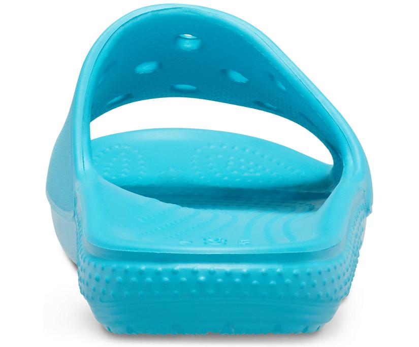 Girls/Boys Kids' Classic Crocs Slide Digital Aqua | Crocs Sandals