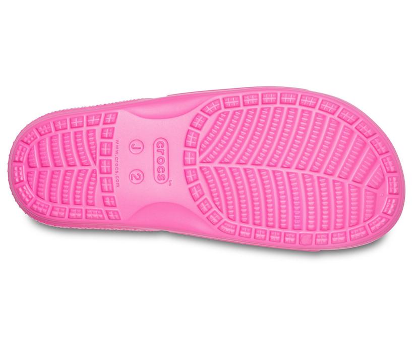 Girls/Boys Kids' Classic Crocs Slide Electric Pink | Crocs Sandals
