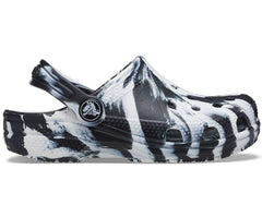 Girls/Boys Kids' Classic Marbled Clog White / Black | Crocs Clogs