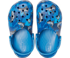 Girls/Boys Kids' Classic Shark Clog Prep Blue | Crocs Clogs