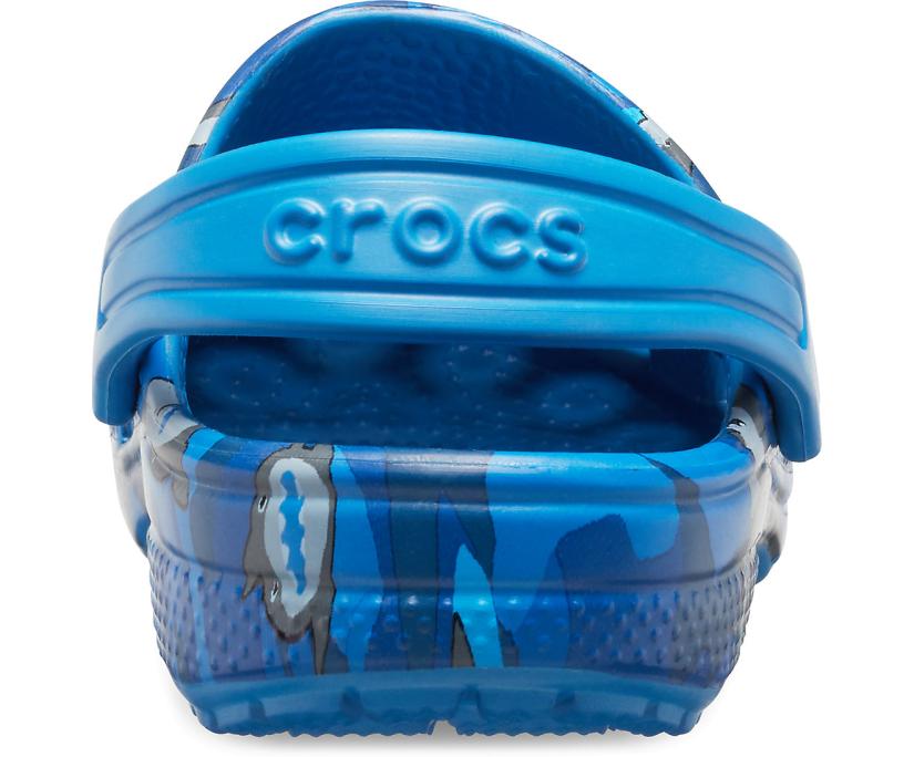 Girls/Boys Kids' Classic Shark Clog Prep Blue | Crocs Clogs