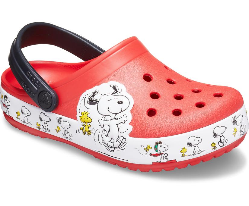 Girls/Boys Kids' Crocs Fun Lab Snoopy® Woodstock® Clog Flame | Crocs Clogs