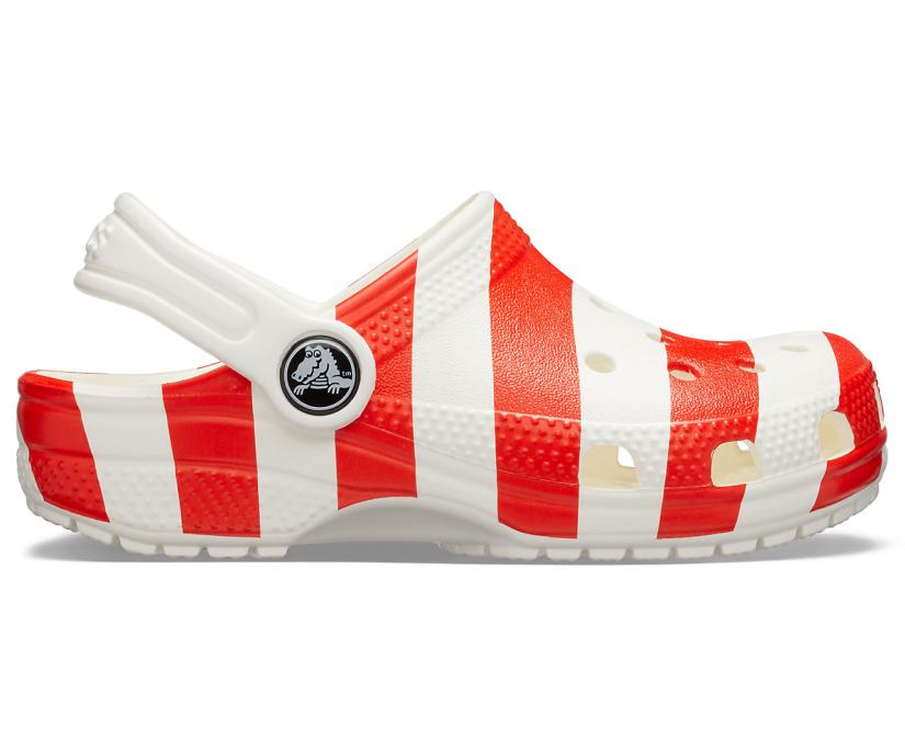 Girls/Boys Kids’ Classic American Flag Clog White / Multi | Crocs Clogs