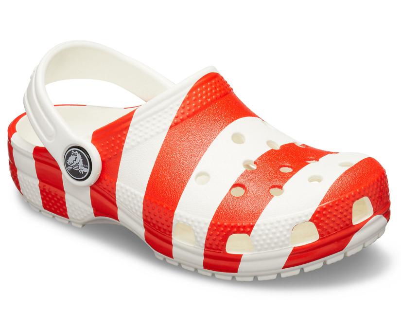 Girls/Boys Kids’ Classic American Flag Clog White / Multi | Crocs Clogs