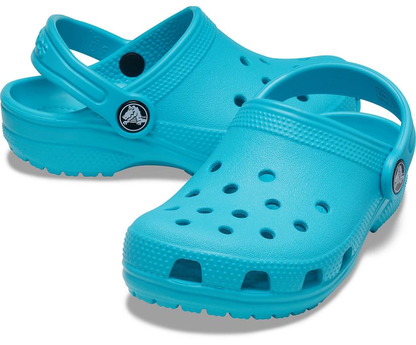 Girls/Boys Kids’ Classic Clog Digital Aqua | Crocs Clogs