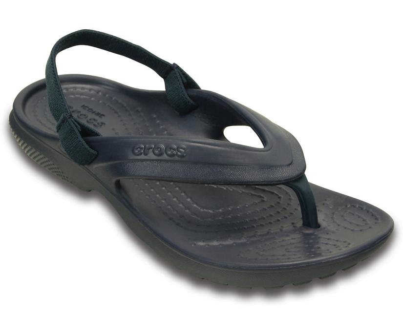 Girls/Boys Kids’ Classic Flip Navy | Crocs Sandals