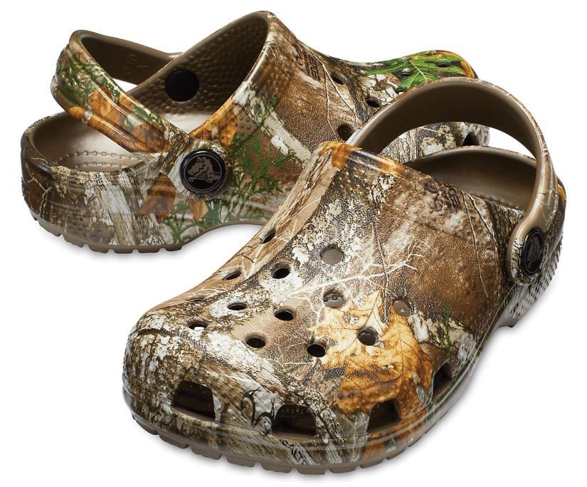 Girls/Boys Kids’ Classic Realtree Edge® Clog Walnut | Crocs Clogs