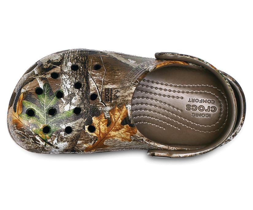 Girls/Boys Kids’ Classic Realtree Edge® Clog Walnut | Crocs Clogs