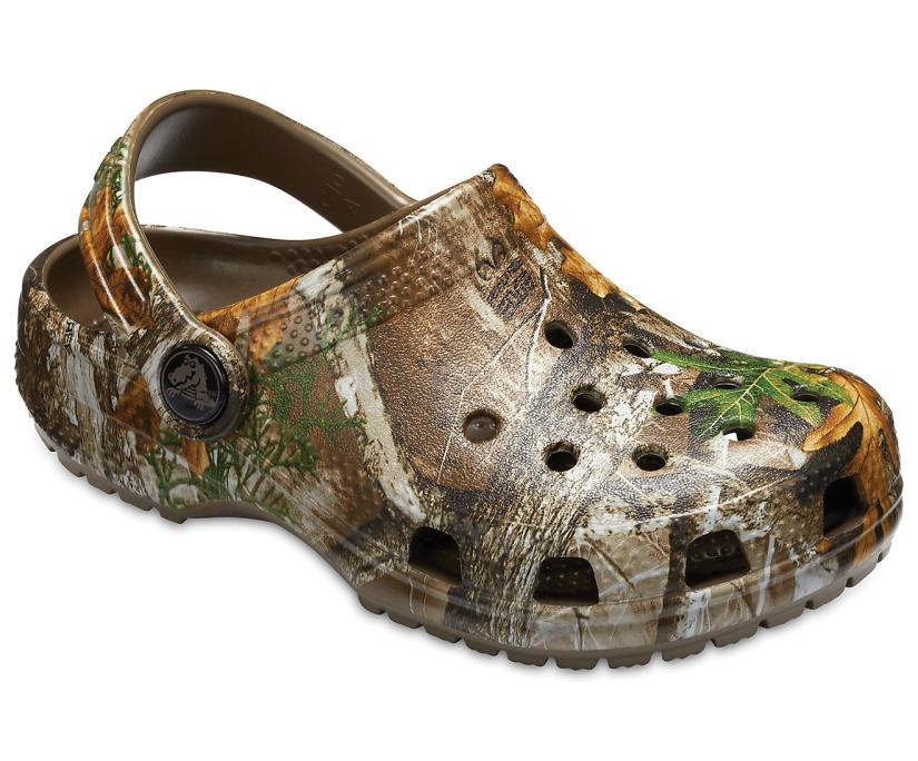 Girls/Boys Kids’ Classic Realtree Edge® Clog Walnut | Crocs Clogs