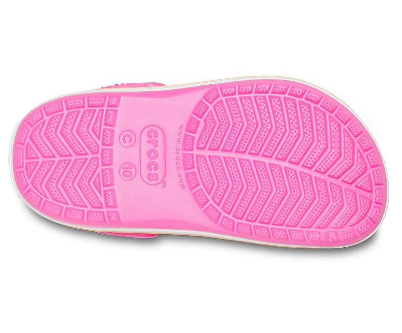 Girls/Boys Kids’ Crocband™ Clog Electric Pink/cantaloupe | Crocs Clogs