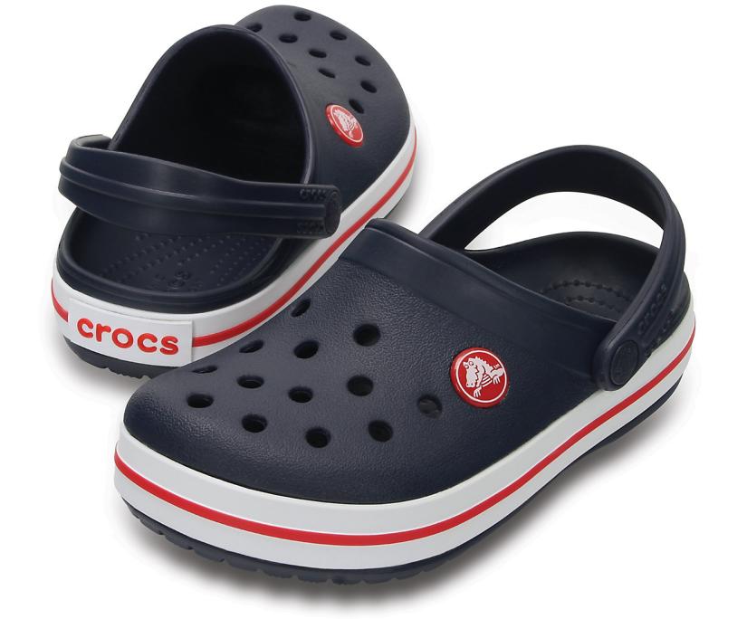 Girls/Boys Kids’ Crocband™ Clog Navy / Red | Crocs Clogs