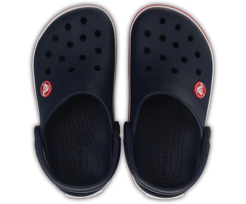 Girls/Boys Kids’ Crocband™ Clog Navy / Red | Crocs Clogs