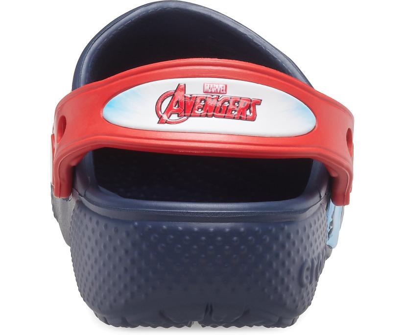 Girls/Boys Kids’ Crocs Fun Lab Avengers Patch Clog Navy | Crocs Clogs