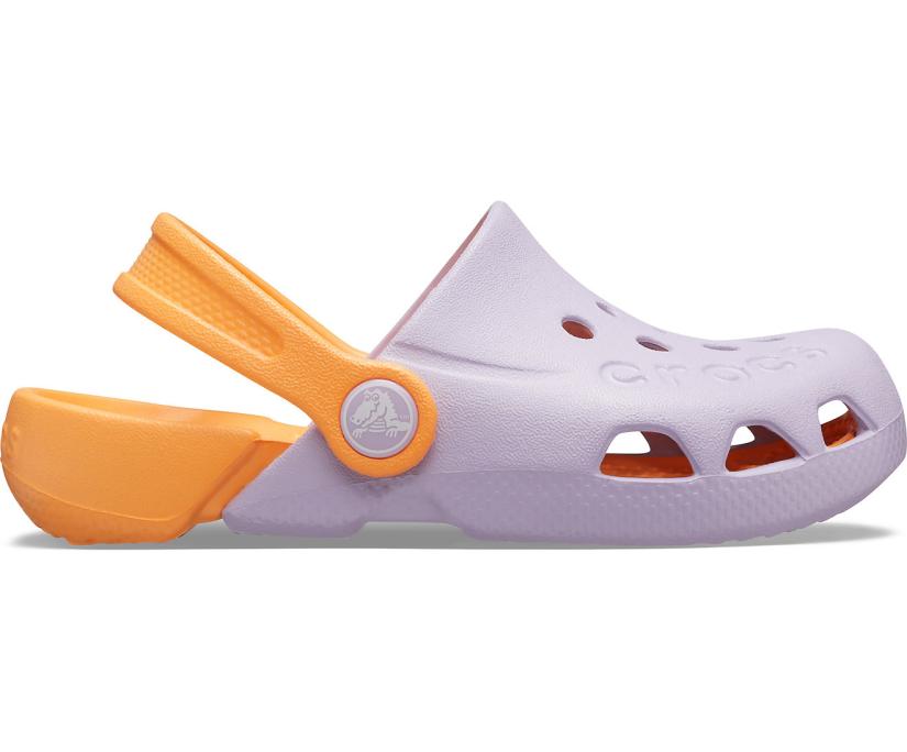 Girls/Boys Kids’ Electro Clog Lavender/cantaloupe | Crocs Clogs