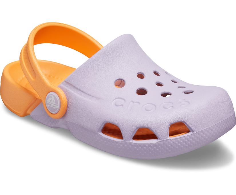 Girls/Boys Kids’ Electro Clog Lavender/cantaloupe | Crocs Clogs