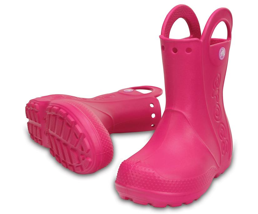 Girls/Boys Kids’ Handle It Rain Boot Candy Pink | Crocs Boots