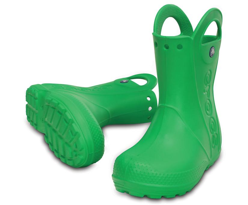 Girls/Boys Kids’ Handle It Rain Boot Grass Green | Crocs Boots