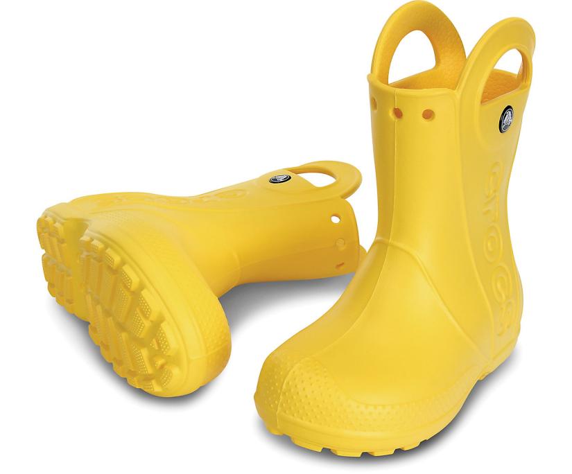 Girls/Boys Kids’ Handle It Rain Boot Yellow | Crocs Boots