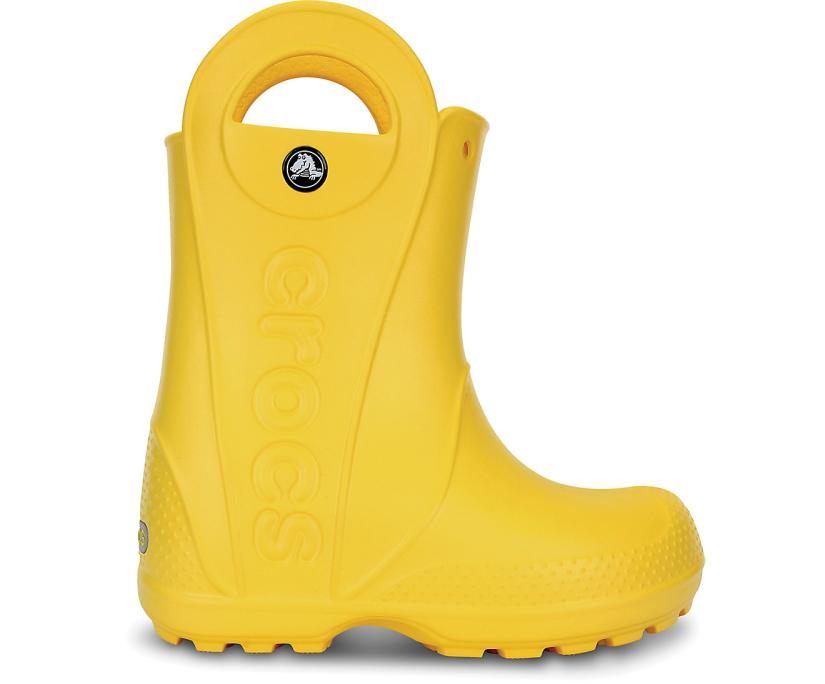 Girls/Boys Kids’ Handle It Rain Boot Yellow | Crocs Boots