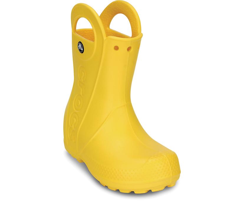 Girls/Boys Kids’ Handle It Rain Boot Yellow | Crocs Boots
