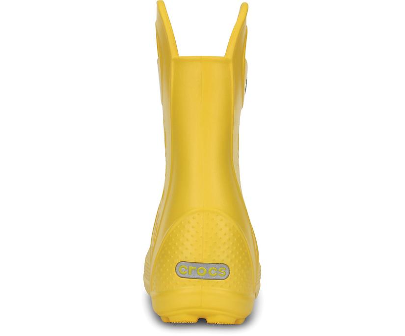 Girls/Boys Kids’ Handle It Rain Boot Yellow | Crocs Boots