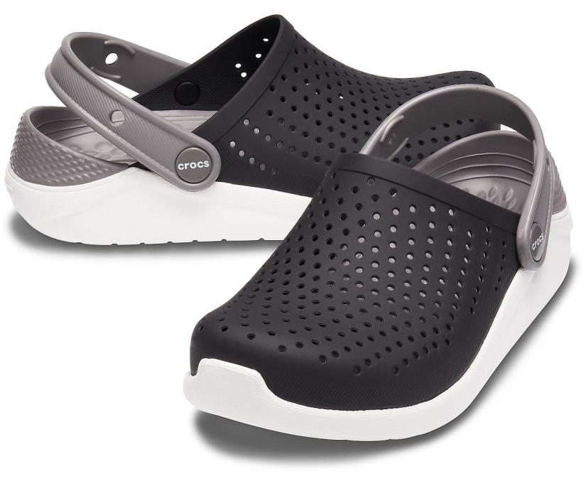 Girls/Boys Kids’ LiteRide™ Clog Black / White | Crocs Clogs