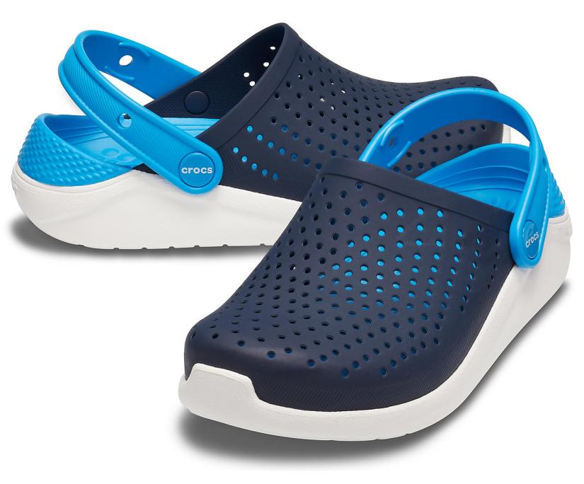 Girls/Boys Kids’ LiteRide™ Clog Navy / White | Crocs Clogs