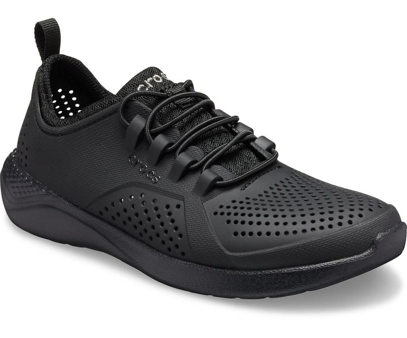 Girls/Boys Kids’ LiteRide™ Pacer Black / Black | Crocs Sneakers