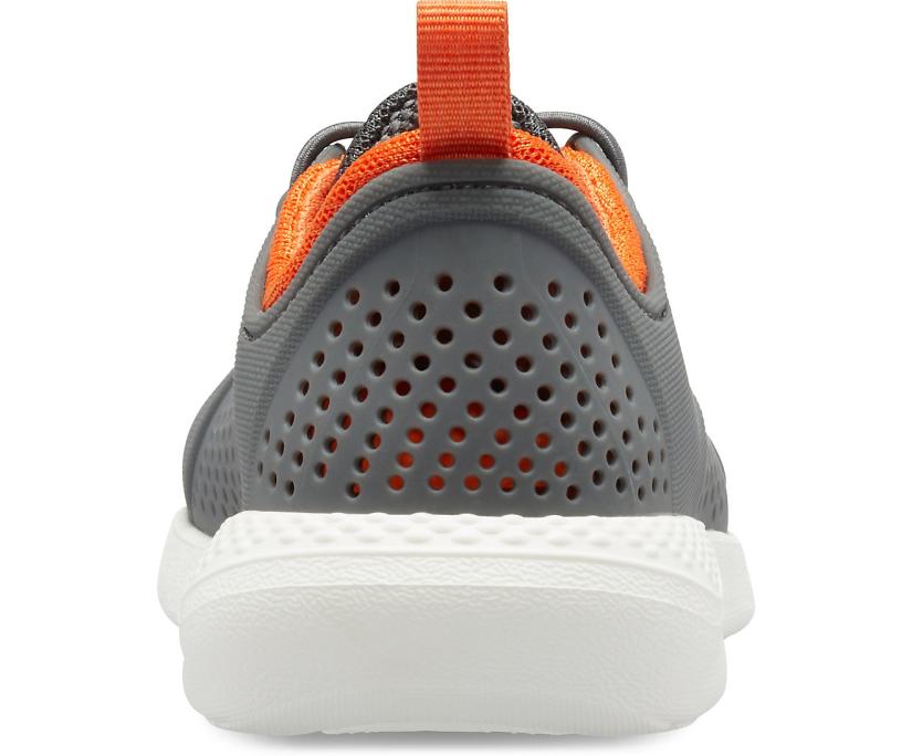 Girls/Boys Kids’ LiteRide™ Pacer Charcoal / White | Crocs Sneakers