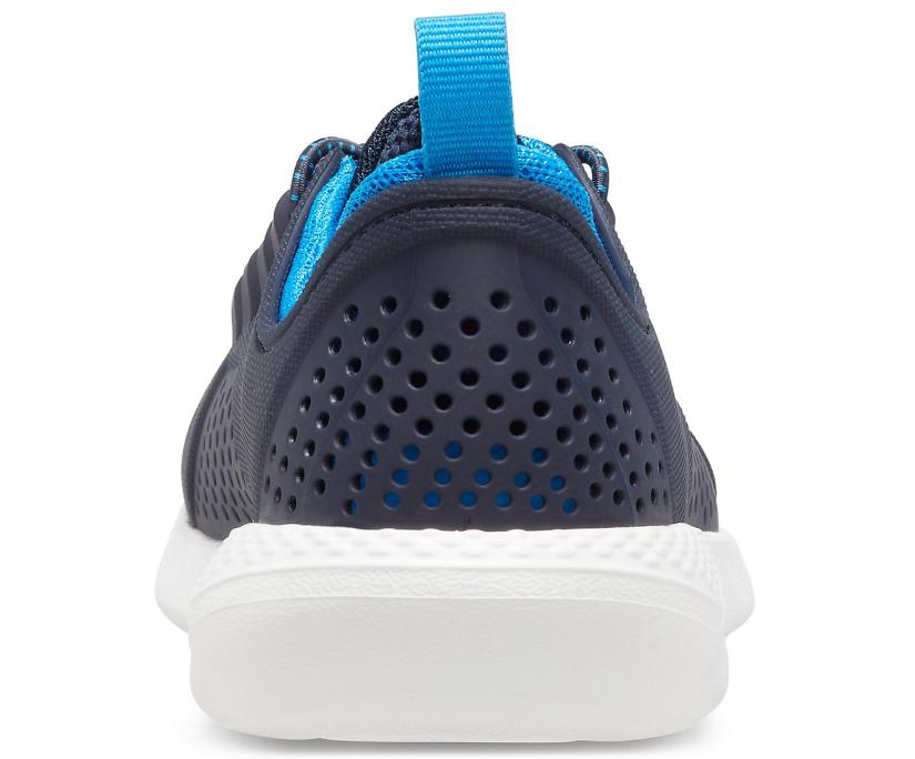 Girls/Boys Kids’ LiteRide™ Pacer Navy / White | Crocs Sneakers