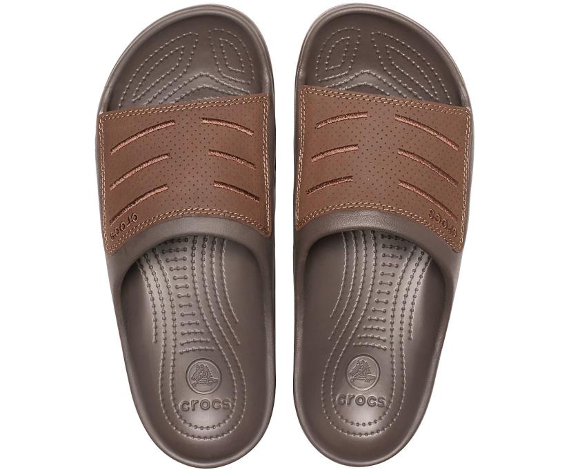 Men Bogota Slide Espresso / Espresso | Crocs Sandals