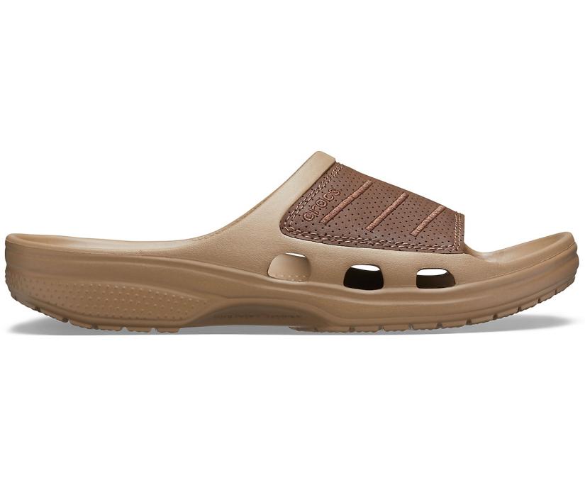 Men Bogota Slide Espresso / Khaki | Crocs Sandals