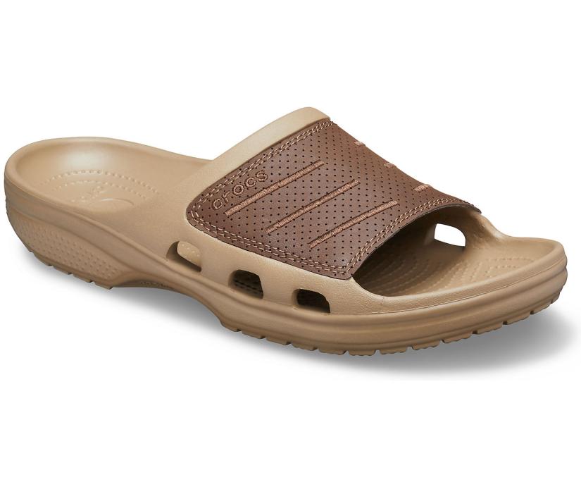 Men Bogota Slide Espresso / Khaki | Crocs Sandals