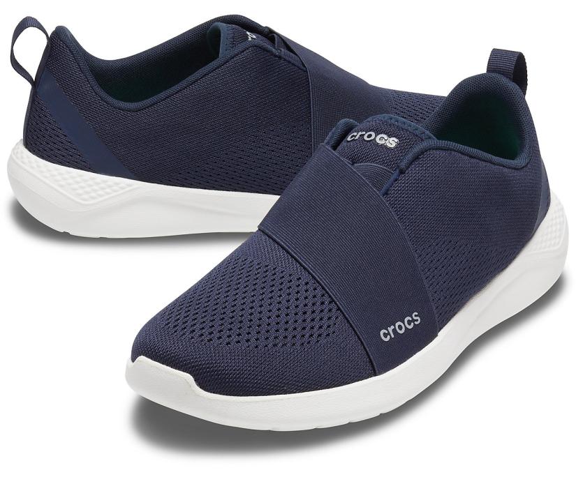 Men LiteRide™ Modform Slip-On Navy / White | Crocs Sneakers