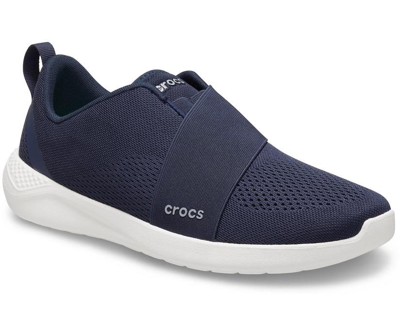 Men LiteRide™ Modform Slip-On Navy / White | Crocs Sneakers