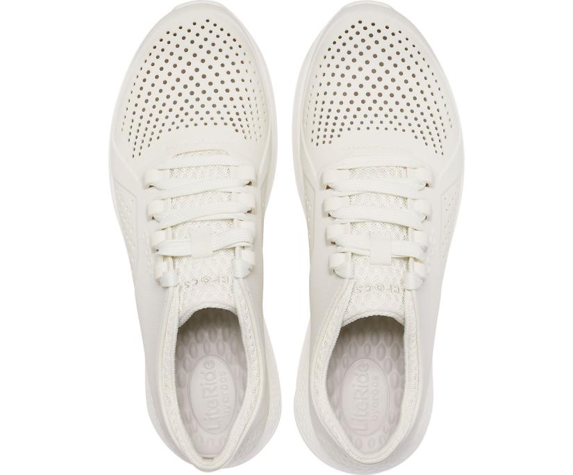 Men LiteRide™ Pacer Almost White | Crocs Sneakers