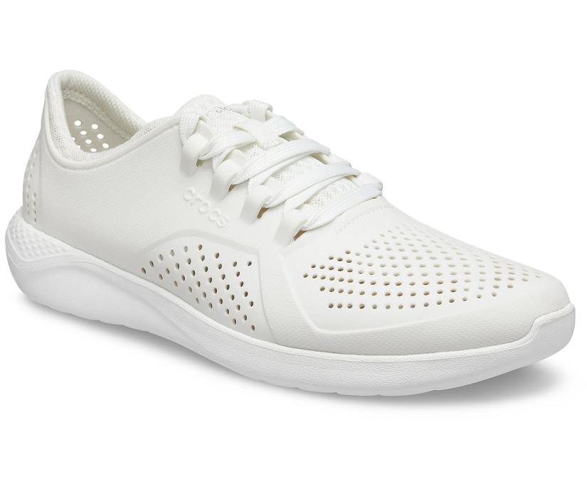 Men LiteRide™ Pacer Almost White | Crocs Sneakers