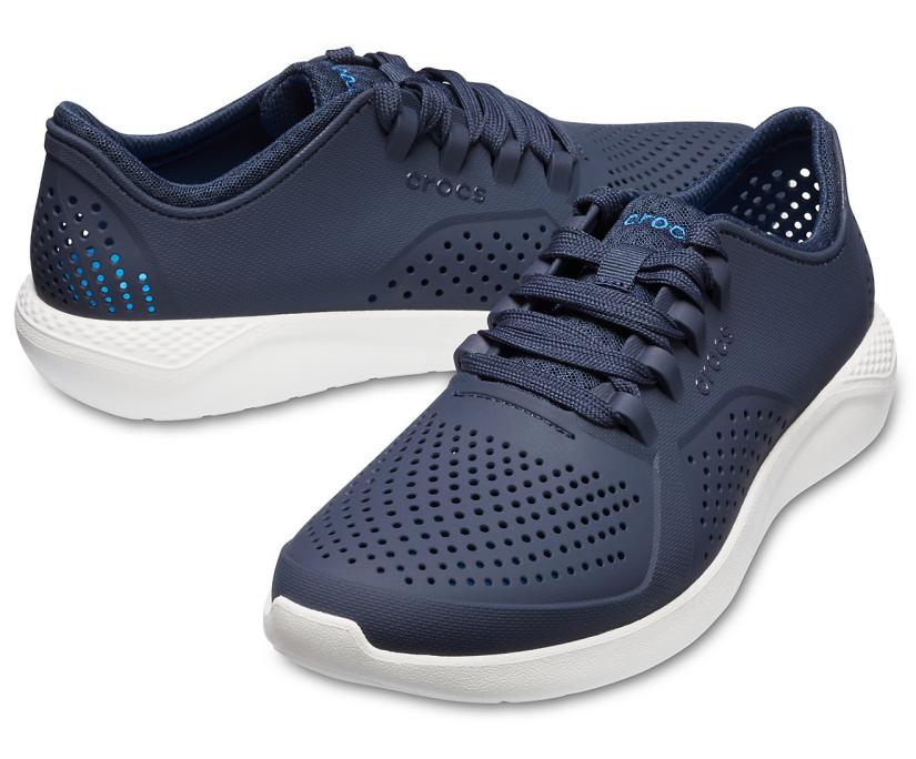 Men LiteRide™ Pacer Navy / White | Crocs Sneakers