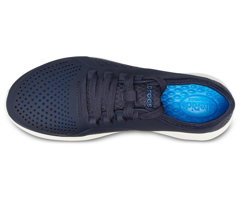 Men LiteRide™ Pacer Navy / White | Crocs Sneakers