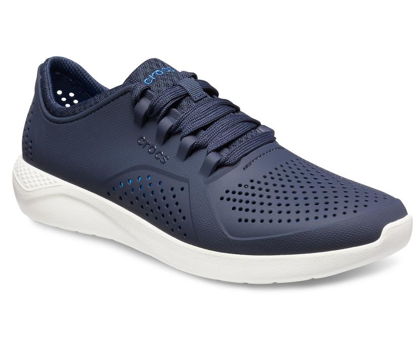 Men LiteRide™ Pacer Navy / White | Crocs Sneakers